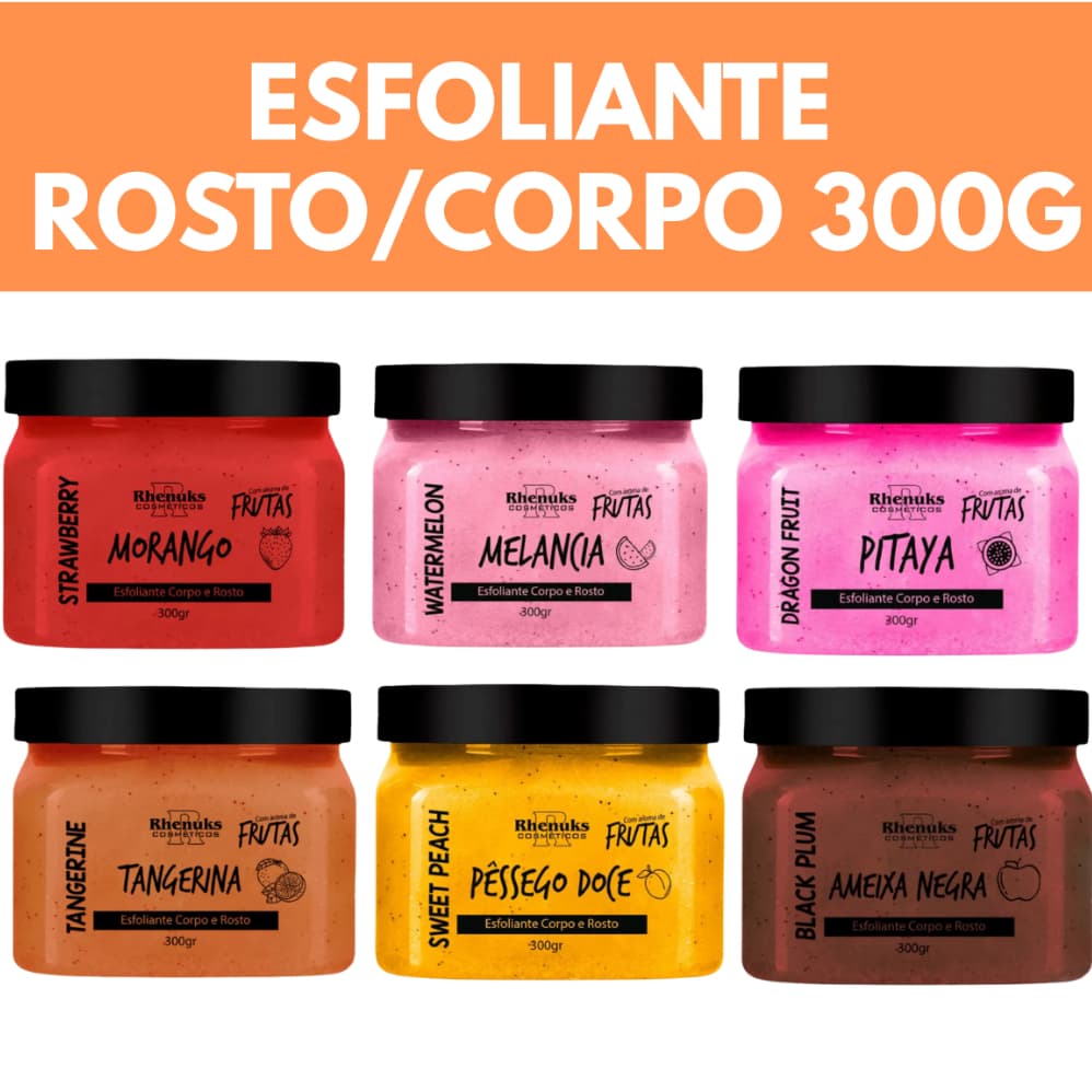 Esfoliante Corporal 300g Diversas fragráncias