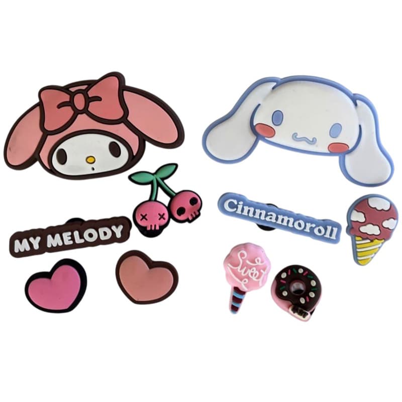 Já no Brasil!!! 12 Pçs de pingentes para sapatos.