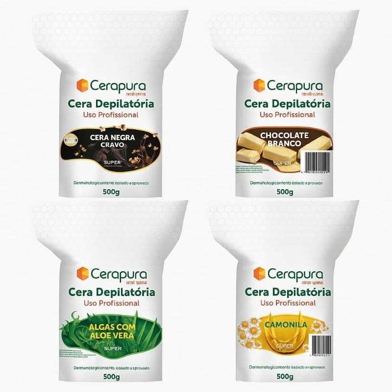 Cera Quente Método Espanhol Elástica 500g - Puxa Pelos Pela Raiz, Menos Dor