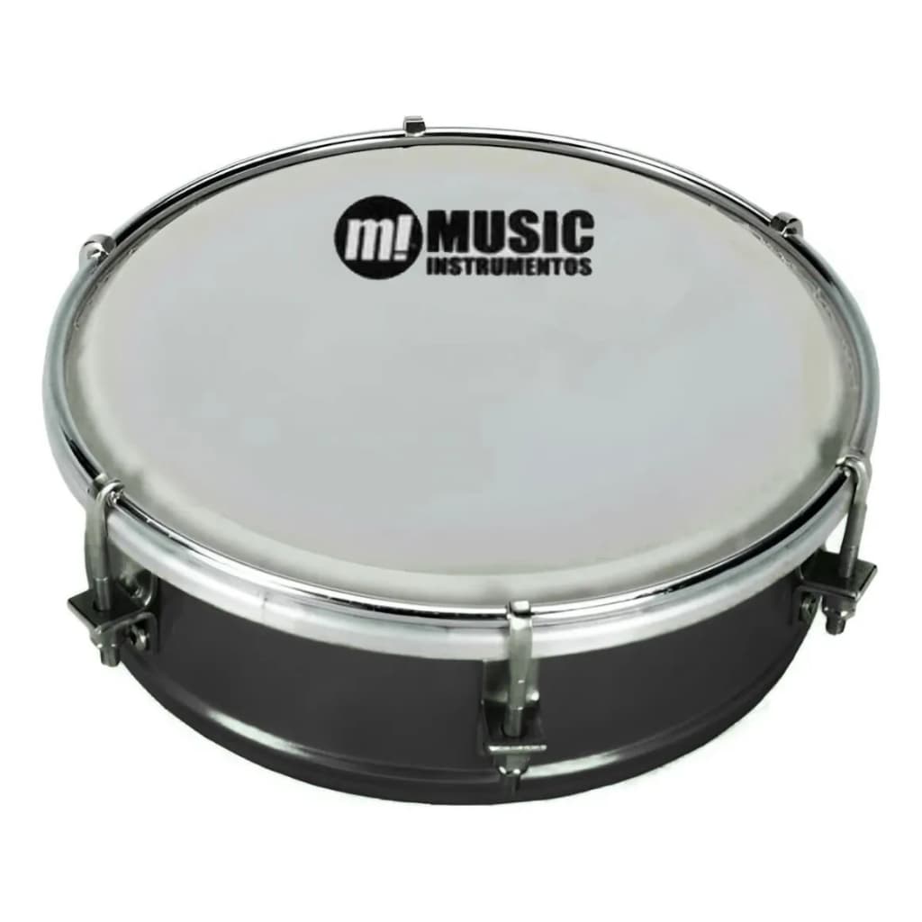 Tamborim PHX 6” ABS Preto Pele Leitosa Modelo 81ABS-BK Leve e Resistente Full