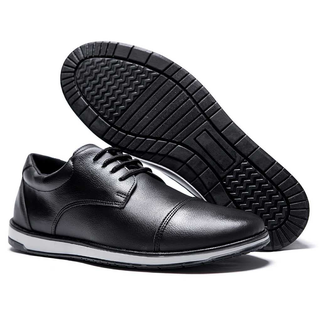 Sapato Masculino Casual Social Oxford Derby Moderno Confortável Atemporal Antiderrapante Estiloso