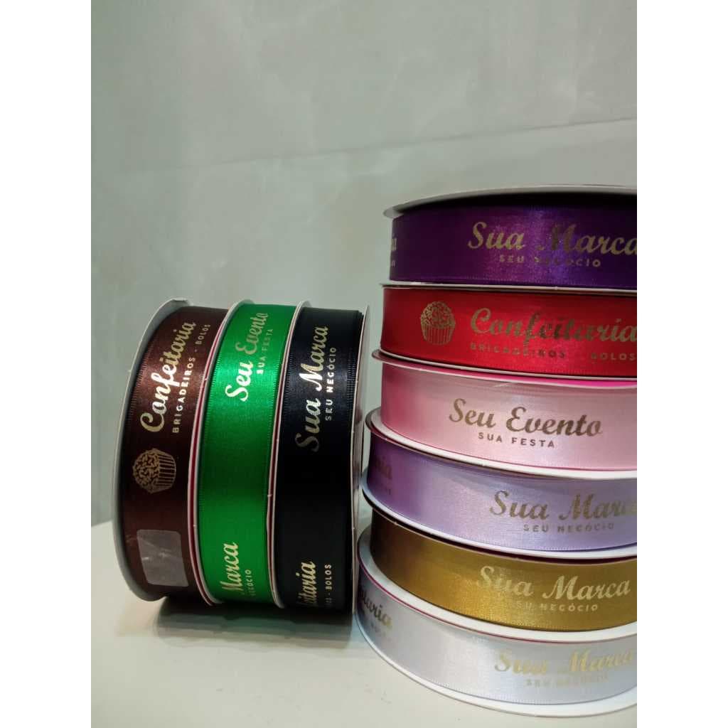 Fitas de Cetim Personalizada - 22mm - 10 Metros