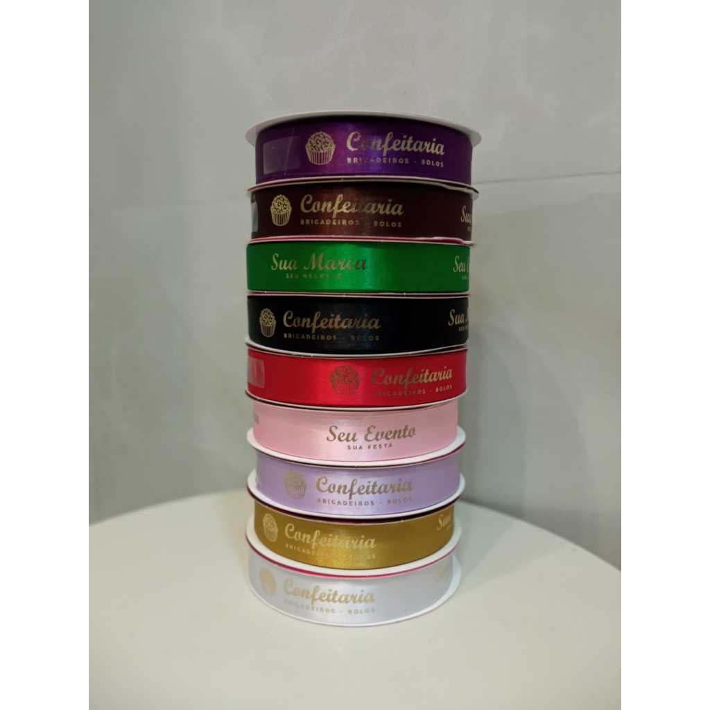 Fitas de Cetim Personalizada - 15mm - 10 Metros