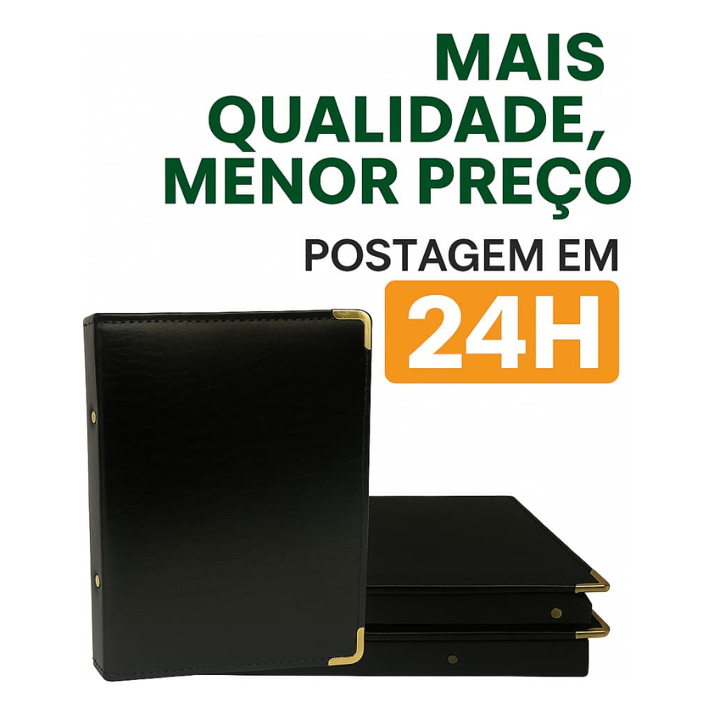 Pasta De Hino Coral De Igreja N3 Pequena Organizador De Documentos Trabalhos De Faculdade Portifólio