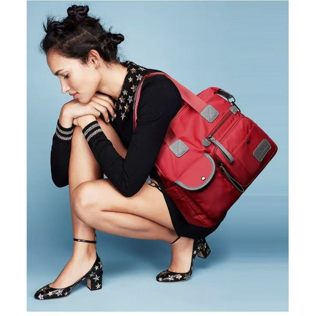 Mochila Bolsa 2 em 1 – Alça de Mão + Alça de Ombro, Nylon Resistente, Moda Unissex