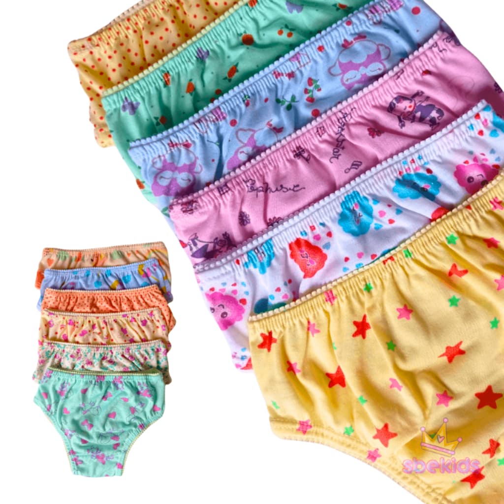 Kit Calcinha Infantil Menina calcinhas infantis feminina Kit confortável 10-5 para criança