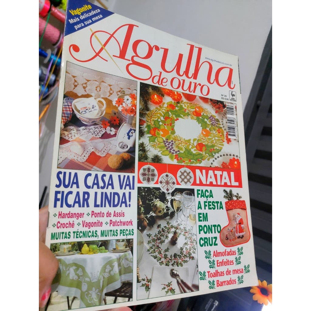 Revista Ponto Cruz Agulha de ouro