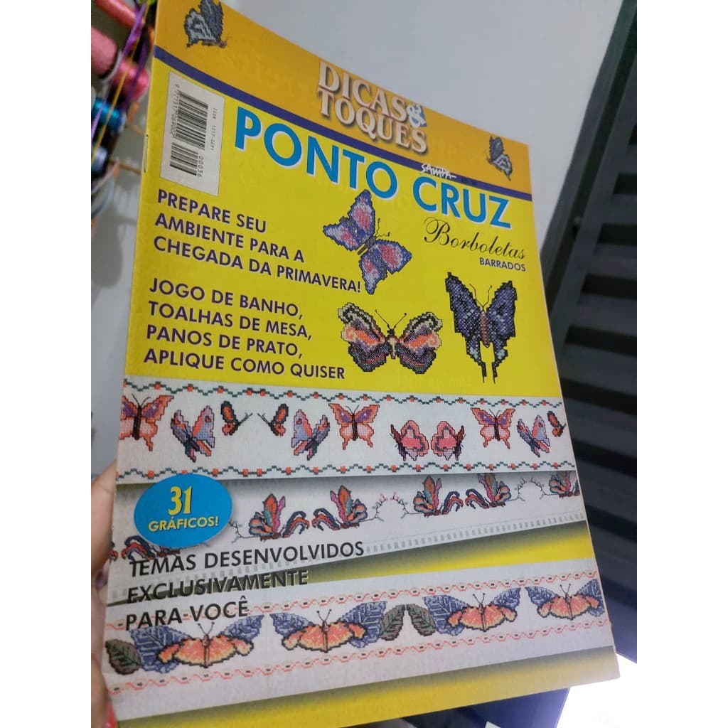 Revista Ponto cruz Borboletas