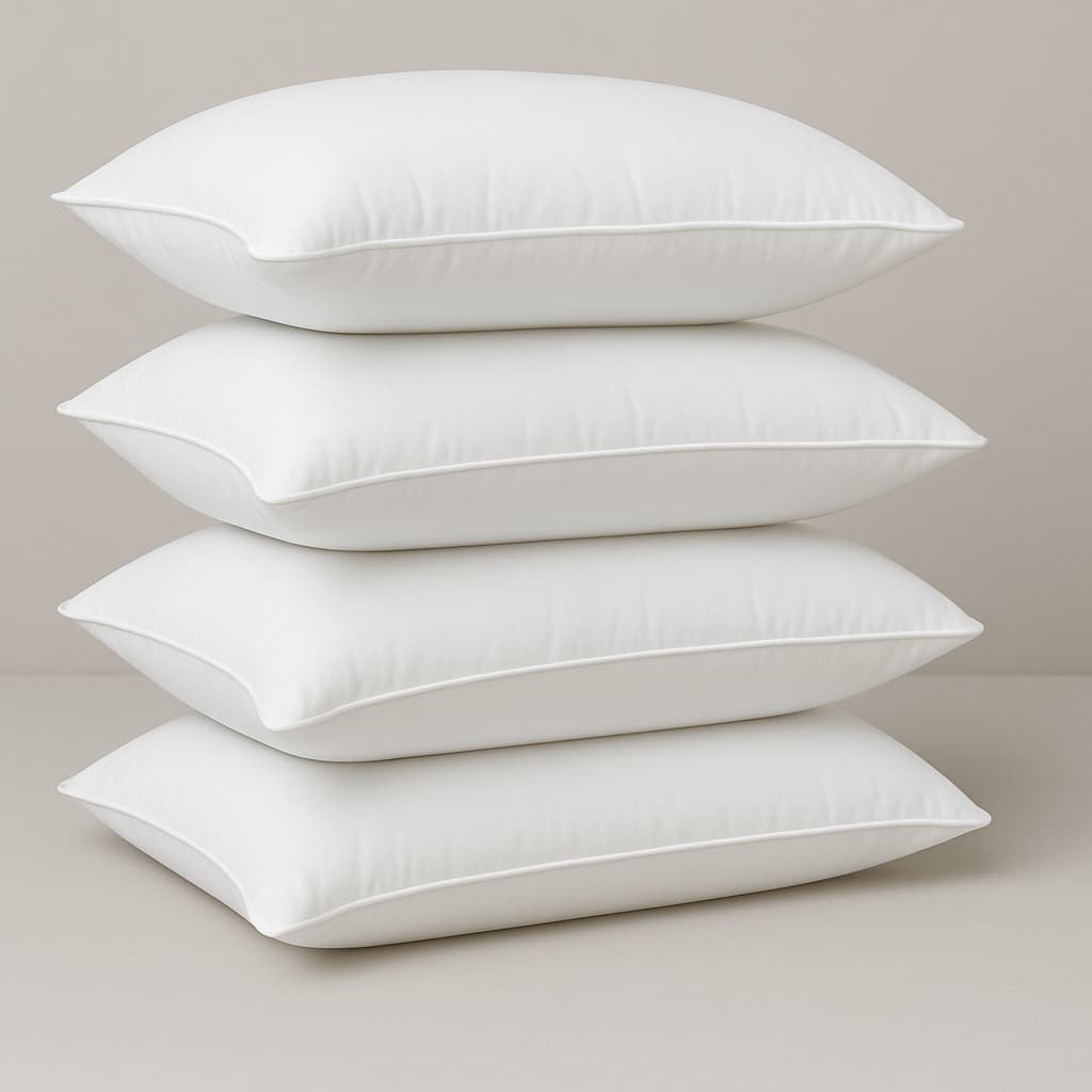 Kit 02 e 04 Travesseiros Plumas de Ganso 70x50cm Direto da Fábrica
