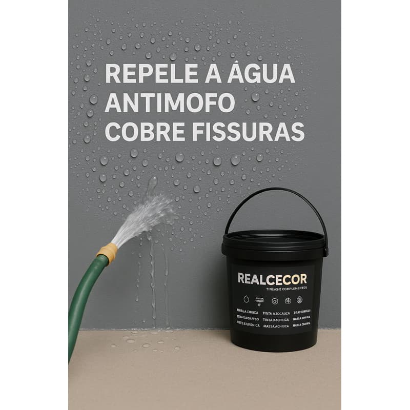 Tinta Emborrachada Premium RealceCor 18L – Cobre Fissuras e Repele Água