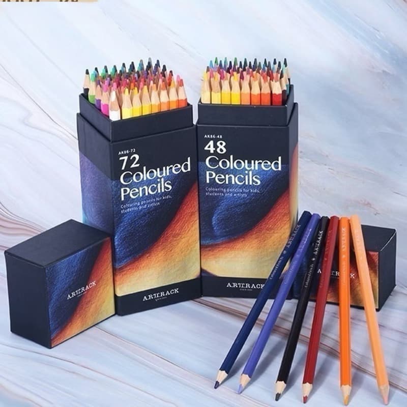 Lápis de Cor ✏️ [12/18/24/36/48/72 cores] Óleo Premium Escolar Profissional