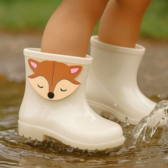 Galocha Infantil Menina Feminina Bota Criança Leve Confortável Maria Fiore