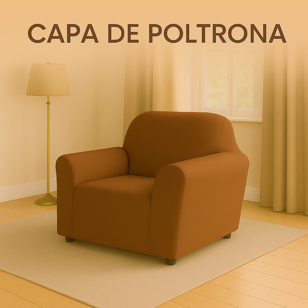 Capa Para Sofá Poltrona 1 Lugar Coladinha Poltrona do Papai