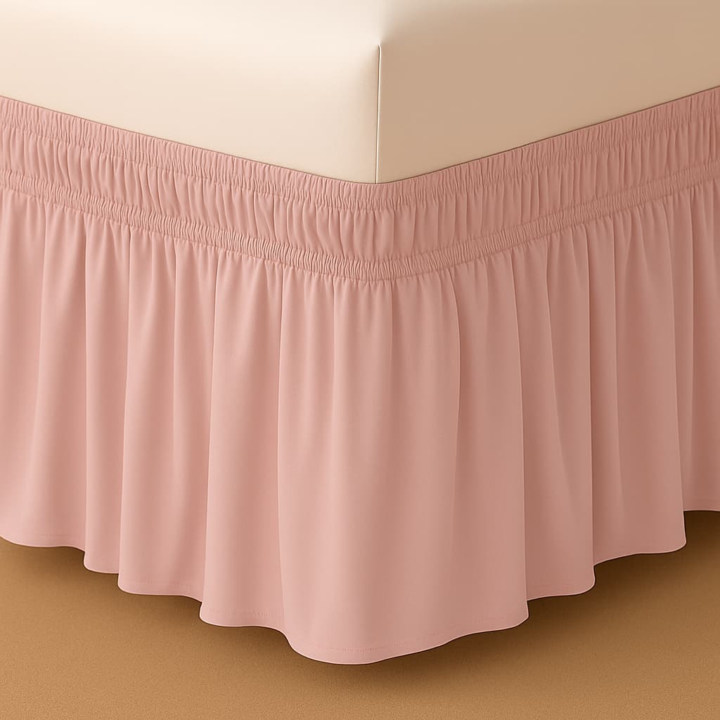 Saia Para Colchão Box Microfibra 2 Elásticos Queen, Casal, Solteiro, King Preto, Branco