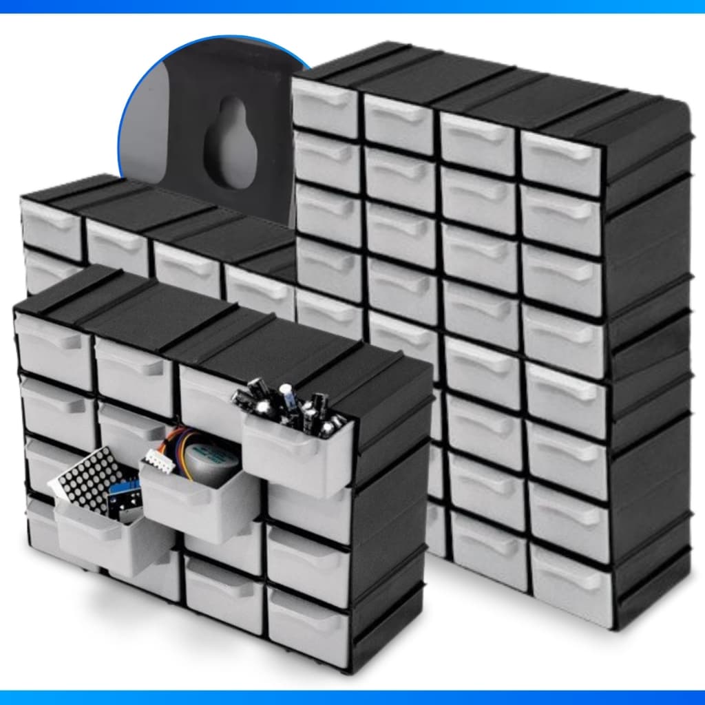 Gaveteiro Plástico Organizador Multiuso 16 Gavetas Caixas - OFERTA