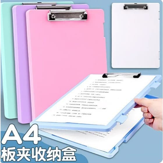 Caixa De Arquivo A4 Multi-Função Pasta Prancheta Com Armazenamento Pasta De Prancheta De Abertura