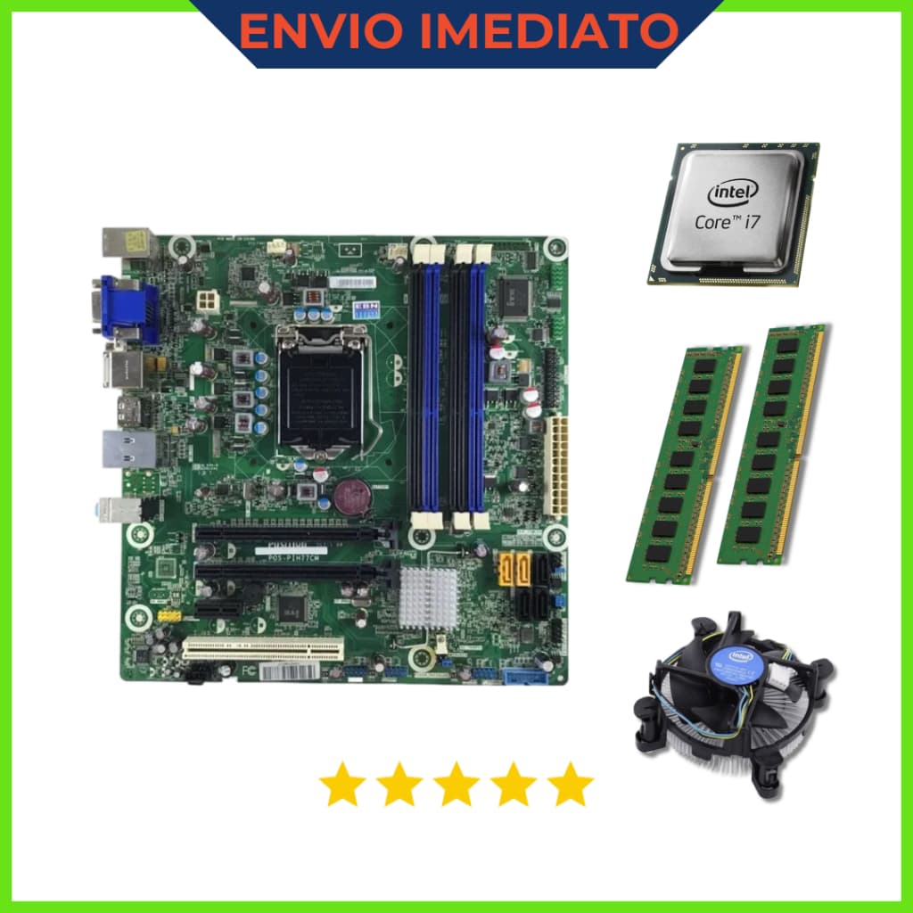 Kit Placa mãe 1155 + CORE I3, i5, i7 3ª geração + 4GB, 8GB ou 16GB