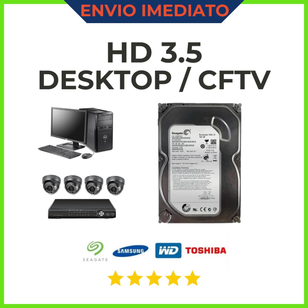 HD 160GB sata Desktop e DVR CFTV - Varias marcas !!