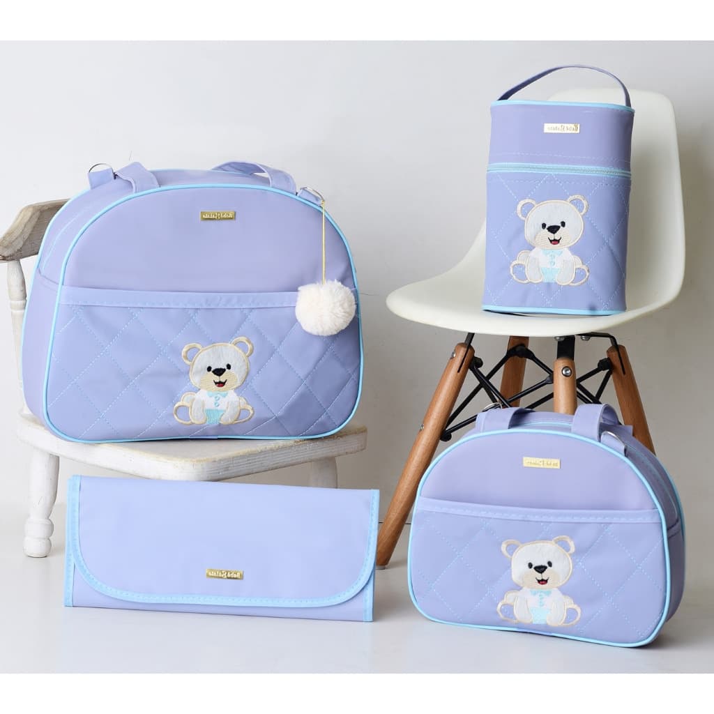 Bolsas de Maternidade Para Bebê Tema Ursinho Feliz