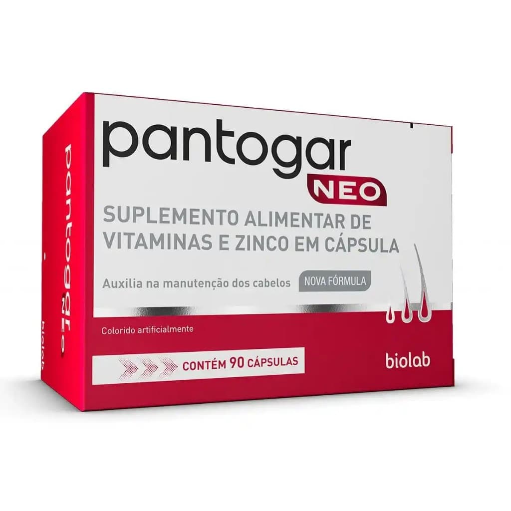 PANTOGAR NEO C/90 CAPSULAS Crescimento e fortalecimento Capilar, Pele e Unhas