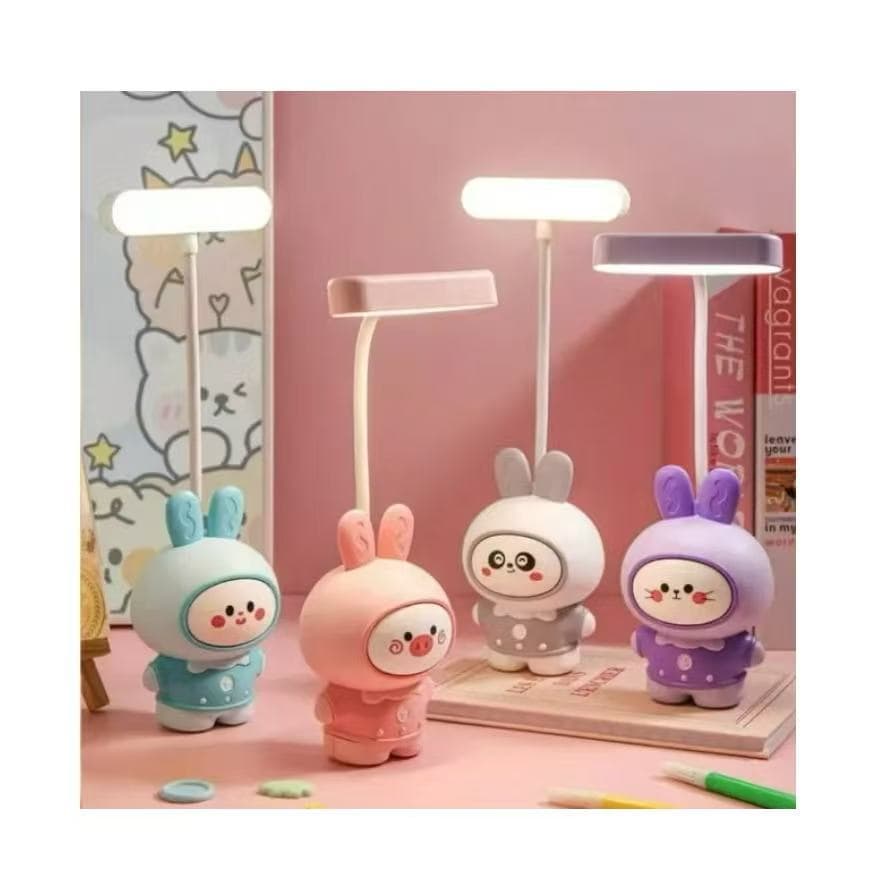 Luminária Mini de Mesa Flexível Sem Fio Led Fofo Cute Portátil Leitura.