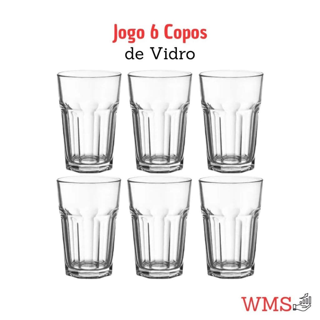 Kit 6 Copos Vidro 525ml /400 ML   Long Drink Copo Grande Resistente