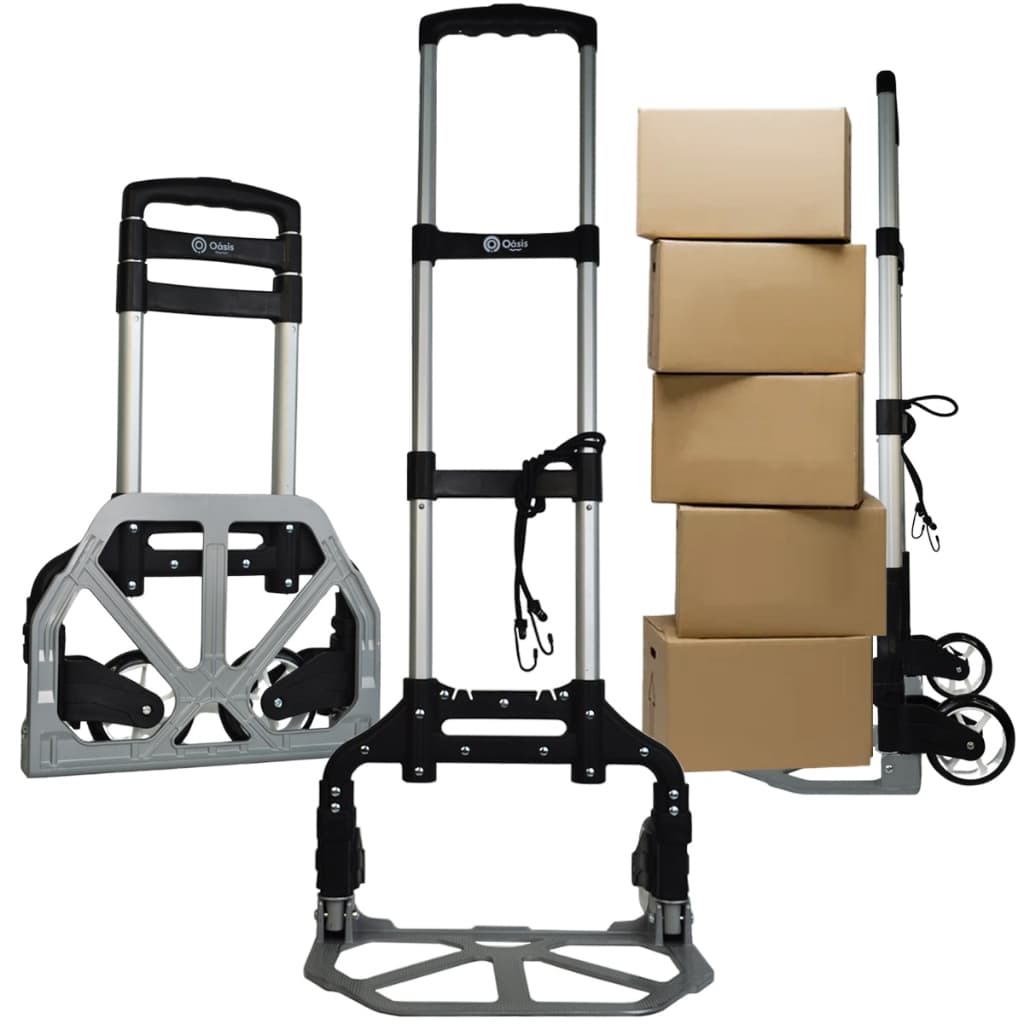 Carrinho De Transporte Dobrável Resistente 75kg