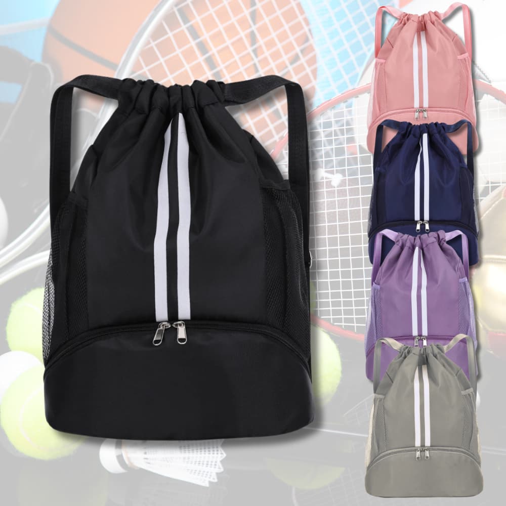 Mochila Esportiva Feminina / Masculina Tipo Saco com Cordão Largo Treino Academia Passeio Dia a Dia