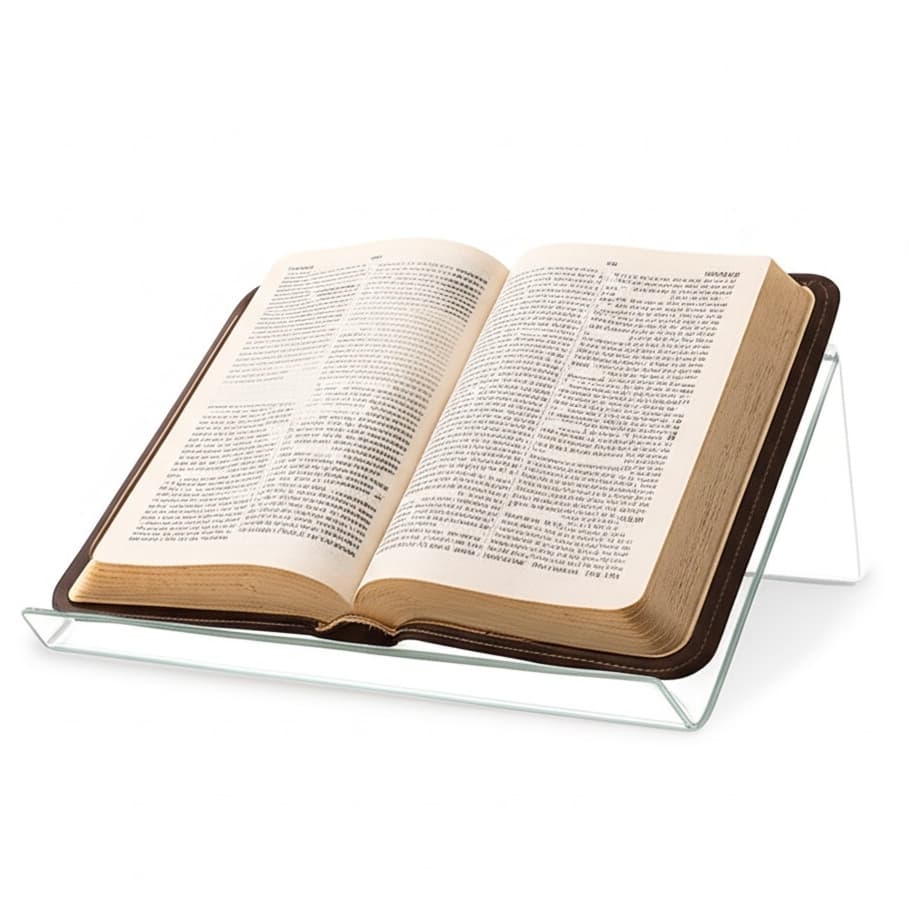 Suporte de Livro em Acrílico Porta Bíblia em Acrílico Transparente