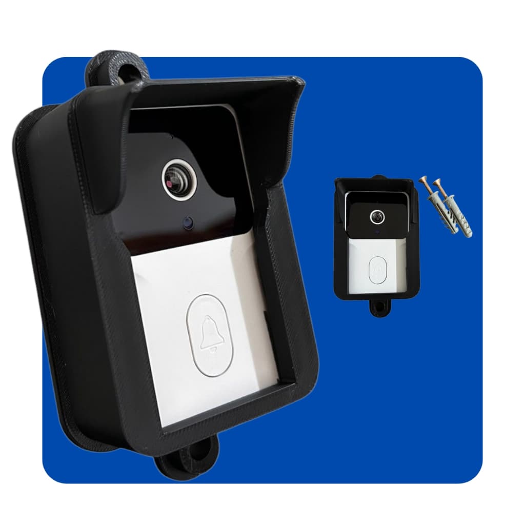 Protetor Anti Vandalismo - Chuva Furto Para Campainha Tuya M8 Similares Promoção