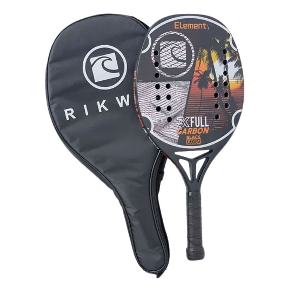 Raquete Profissional de Beach Tennis Rikwil Element 3k Full Carbon