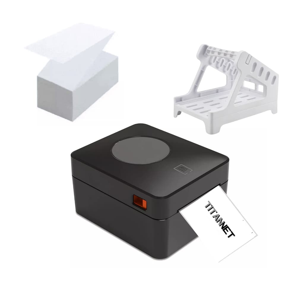 Impressora Térmica Usb Tt211 Tipo Zebra Elgin L42 + 500 Etiqueta + Suporte de Etiquetas