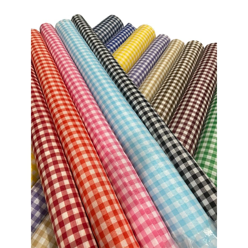 50cm Tecido 100% Poliéster Xadrez Larg 1,40m – Largura 1,40m