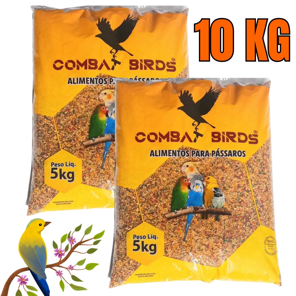 Mistura Ração Pássaros de Jardim Pássaros da Natureza 10 Kg