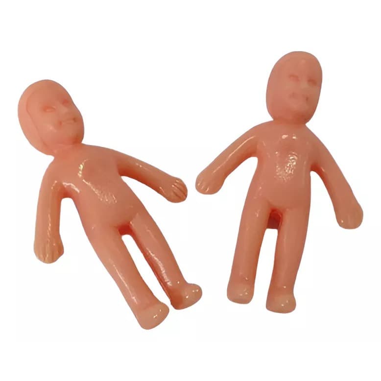 Kit 100 Mini Bonecas Pelada Para Sacolas Surpresas Brinquedo Para Lembrancinha Maquete Chá De Bebe