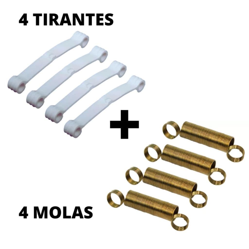 4 Molas e 4 Tirantes Máquina de lavar
