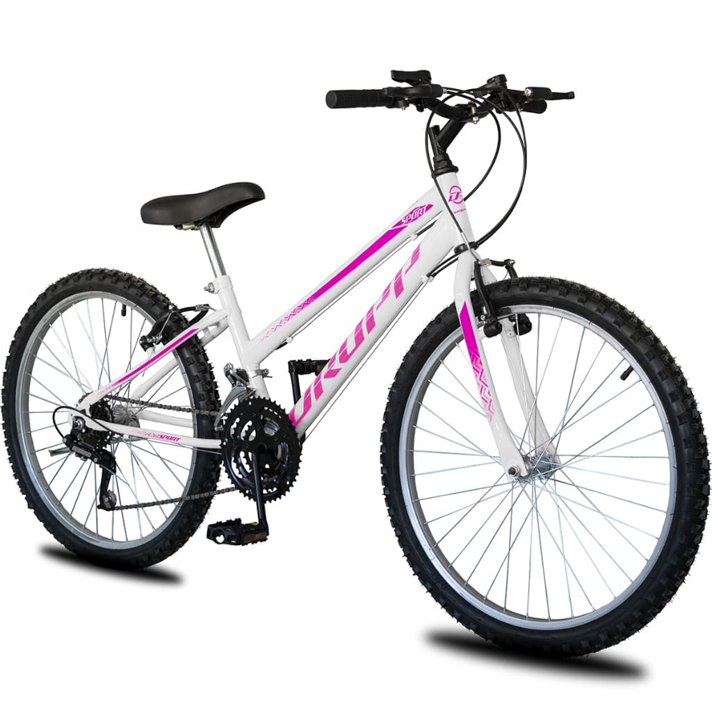 Bicicleta Aro 26 Infantil Feminina 18 vel marchas Dropp Sport Freio V-Brake