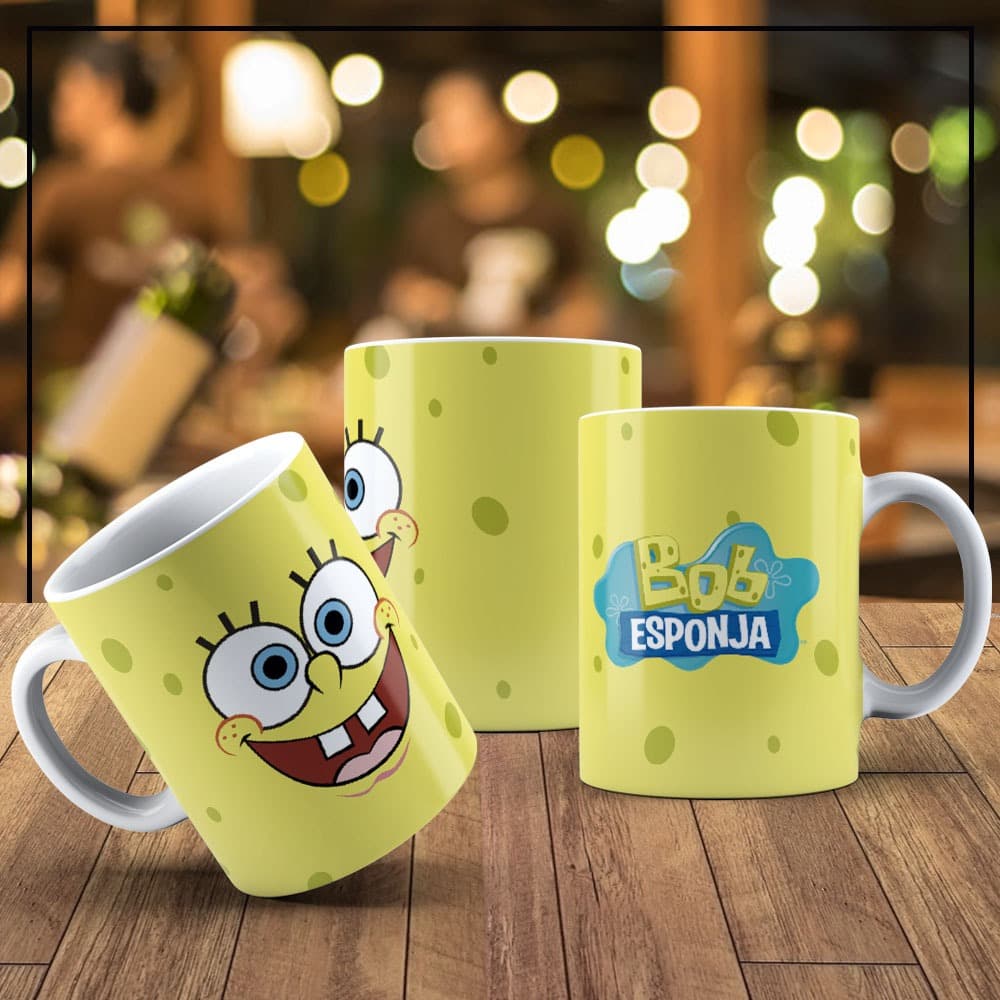 Caneca Infantil Bob Esponja , Copo Infantil, Caneca, Brinquedo Infantil, Produto Infantil