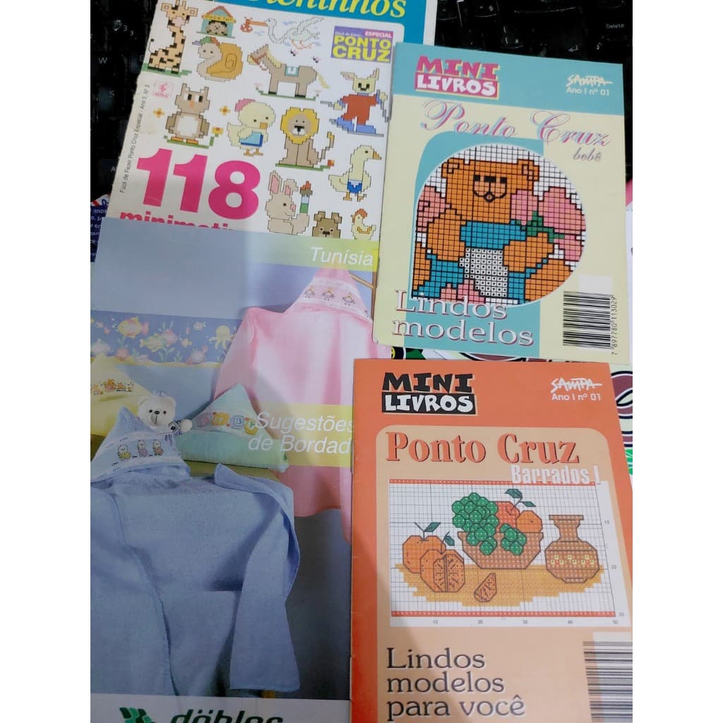 Mini Revista Ponto Cruz 4 Unidades