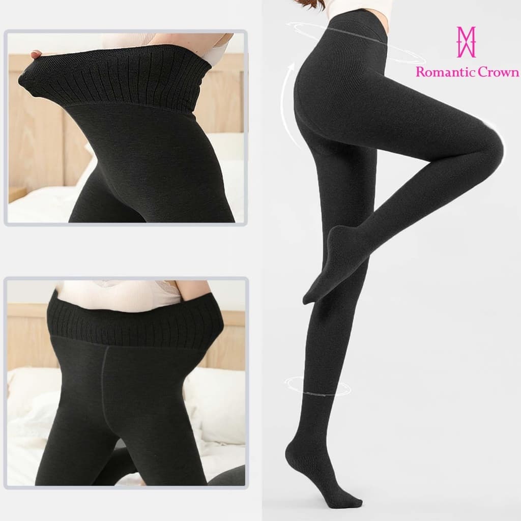 Calça Legging Térmica Feminina com Fleece com Pelúcia Inverno Cintura Alta