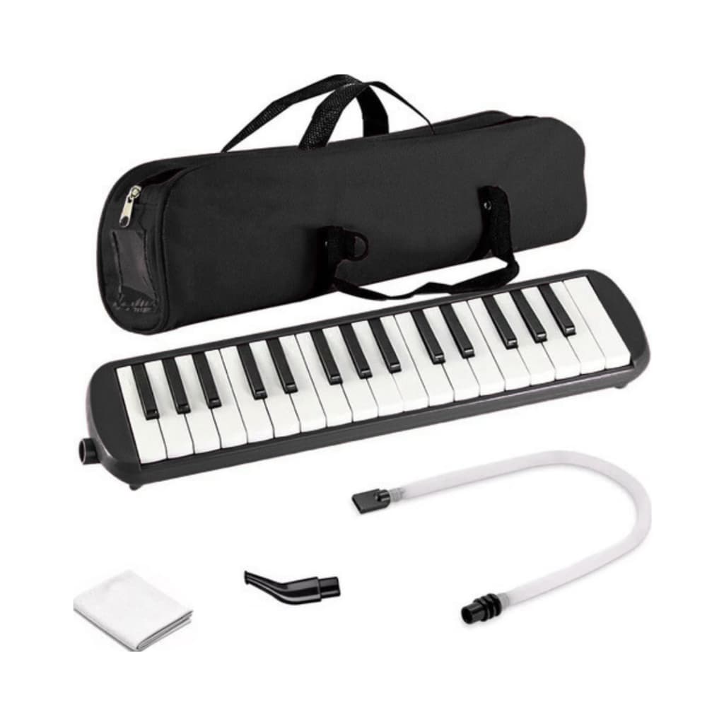 Escaleta Preta Profissional 32 teclas Completo com Bag Bocal e Tubo presente natal amigo secreto barato brinquedo musica