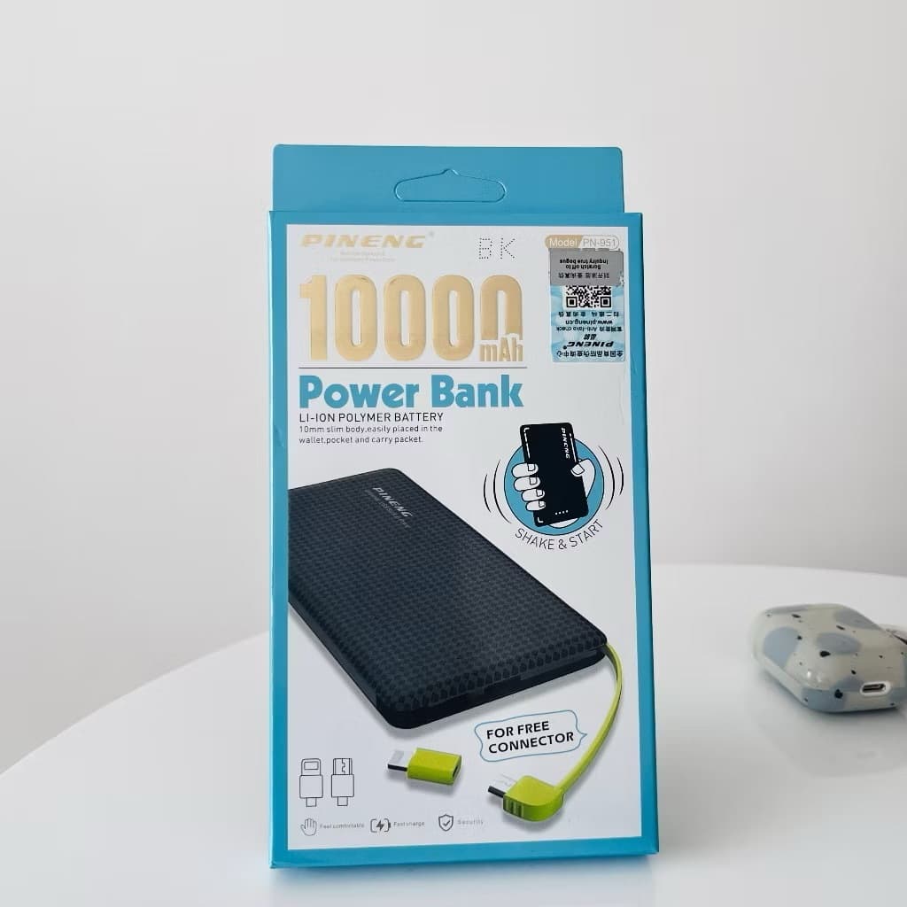 Power Bank Carregador Portátil  10000mah PINENG 951-SUN