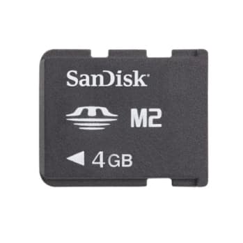 Cartão de Memória SanDisk SDMSM2-4096-S11M - 4GB - Memory Stick Micro (M2) PSP