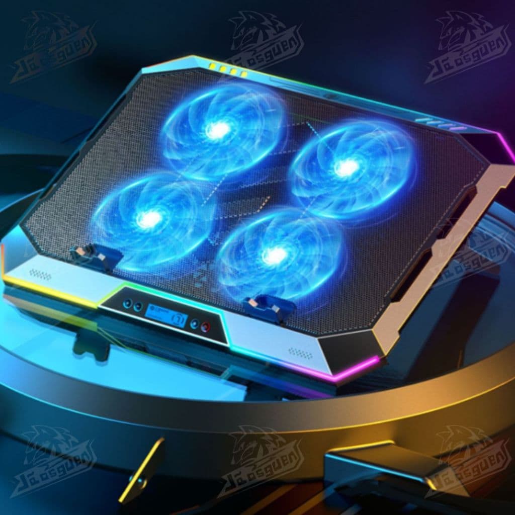 Base Gamer Refrigerada P/notebook Led Rgb 4 Fans Rpm Usb