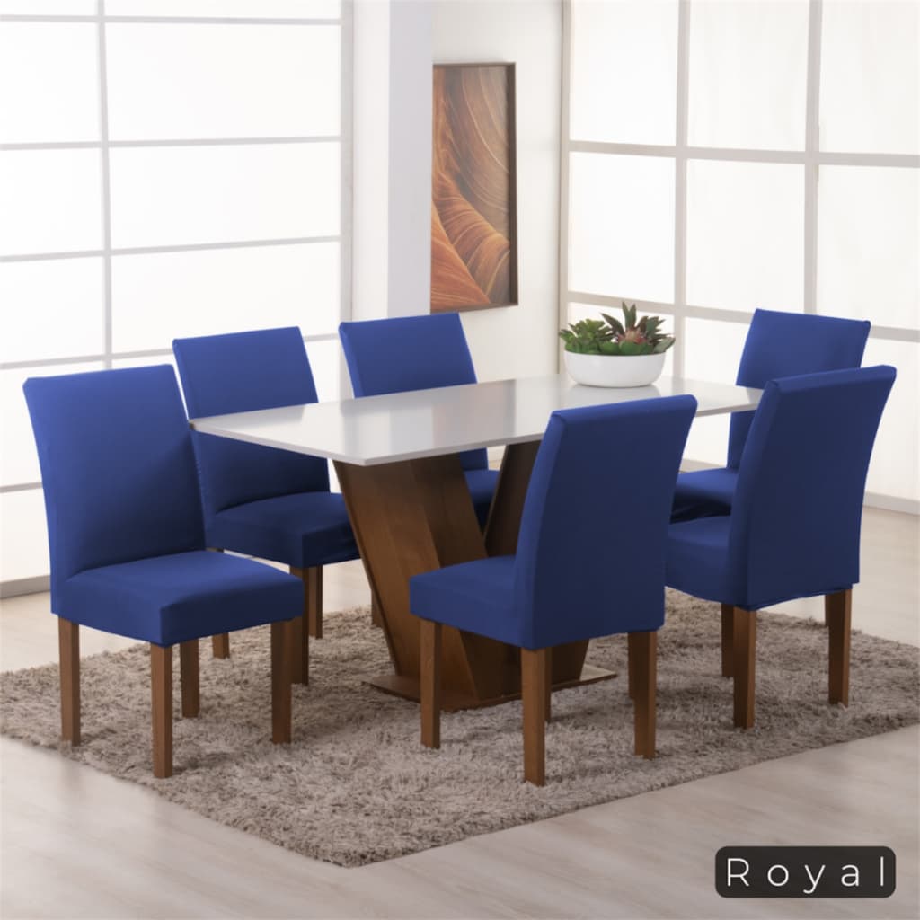 Kit 4 Capas de Cadeira Jantar Com Elástico