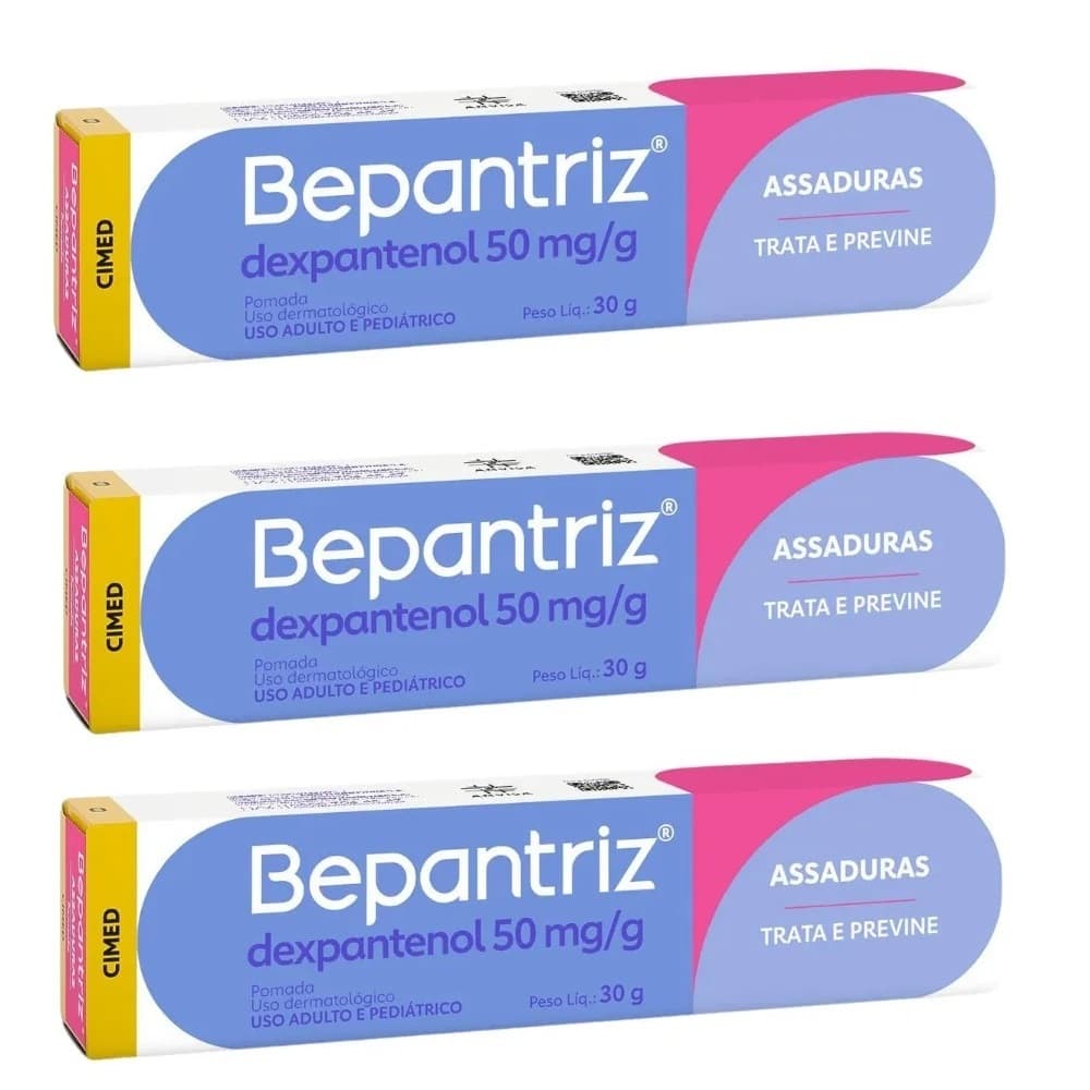 Kit c/3 Unidades de Pomada Bepantriz 30g cada