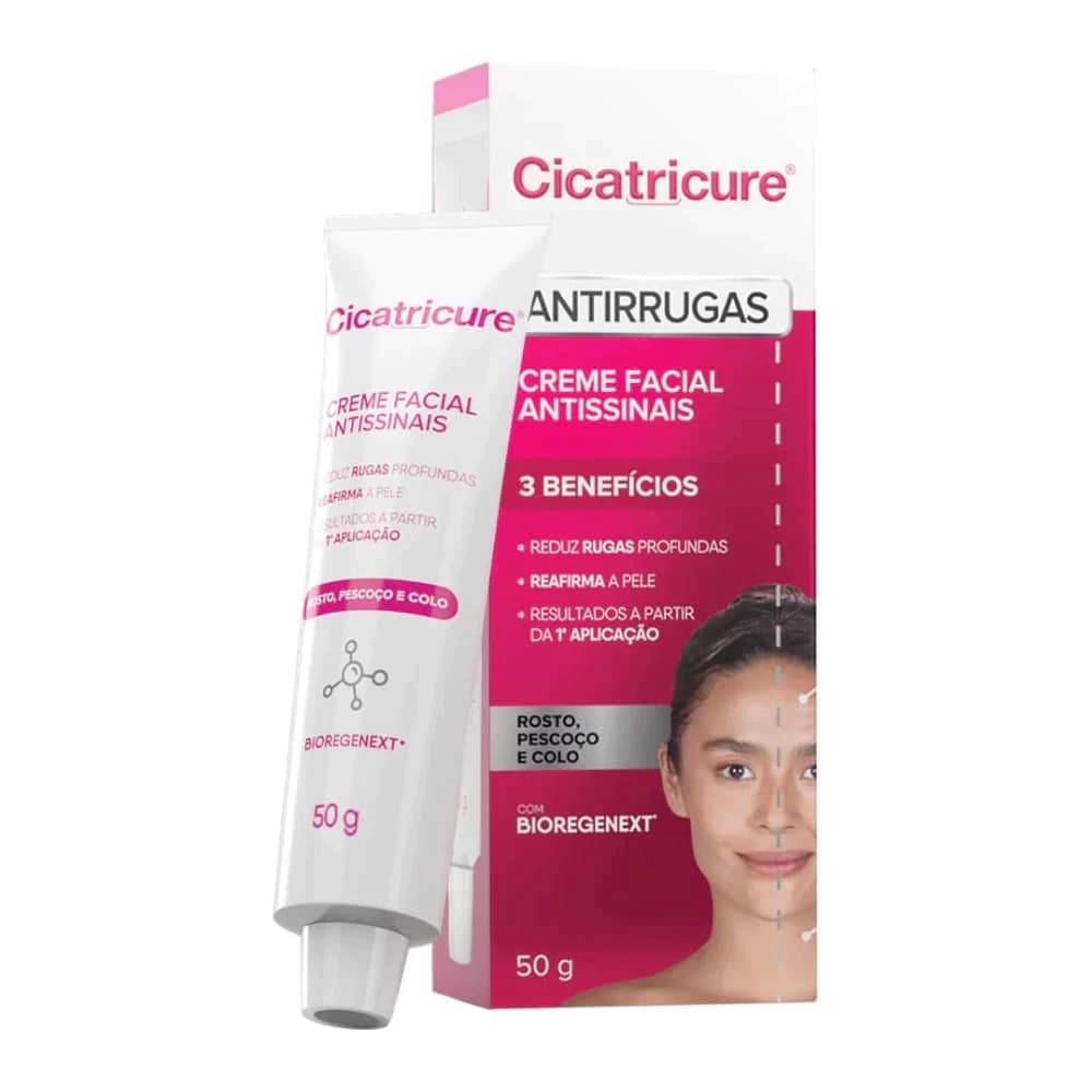 Cicatricure Facial Antissinais 50g - Tratamento Rosto e Colo