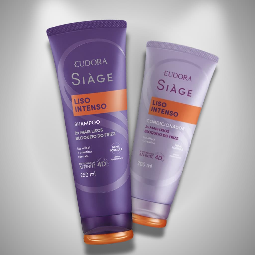 SIÁGE - Shampoo 250ml + Condicionador 200ml - Liso intenso
