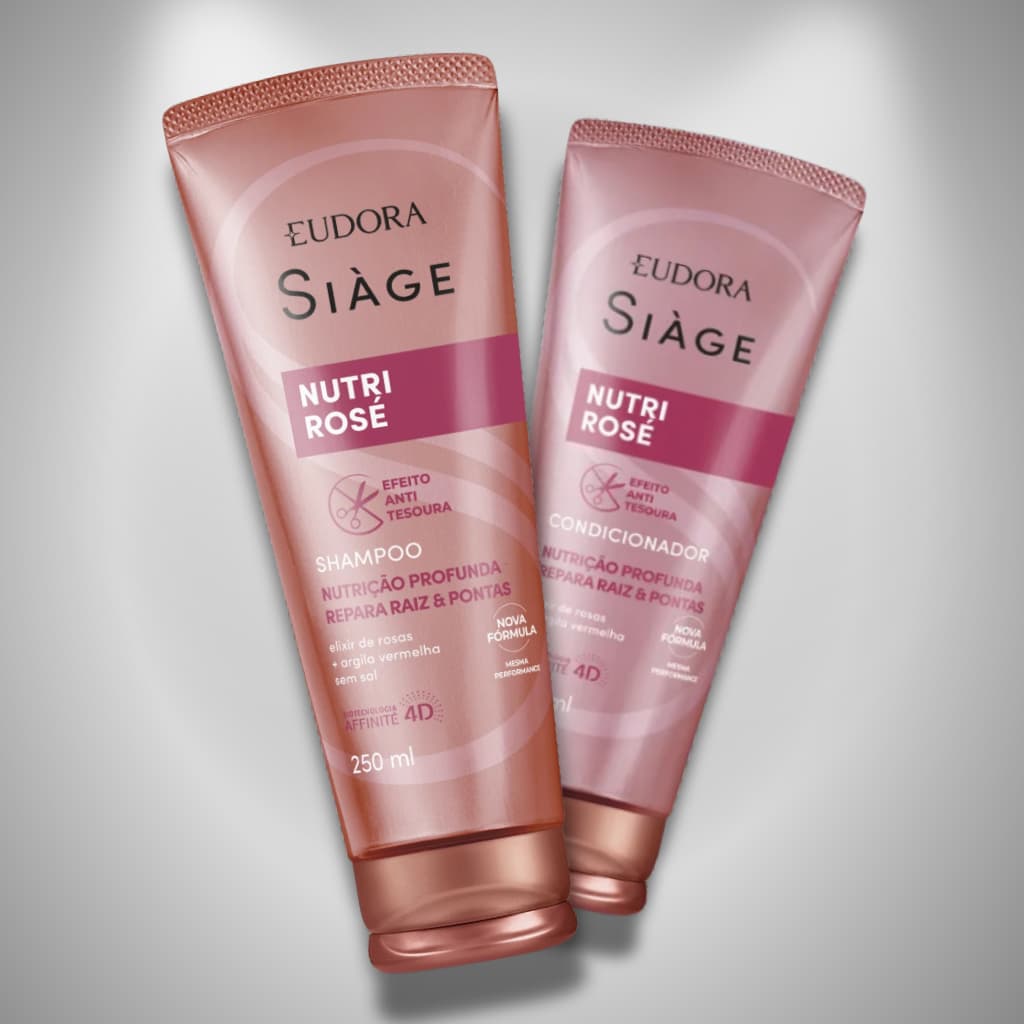SIÁGE - Shampoo 250ml + Condicionador 200ml - Nutri Rose