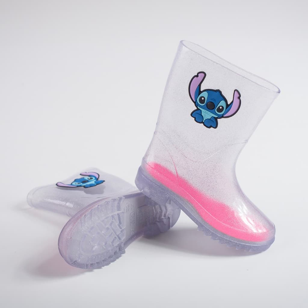 Galocha Infantil Feminina Angel Stitch Impermeável Leve Antiderrapante Confortável Menina